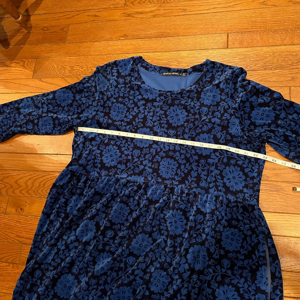 Gudrun Sjödén babydoll velour dress w/pockets XL - Picture 4 of 7